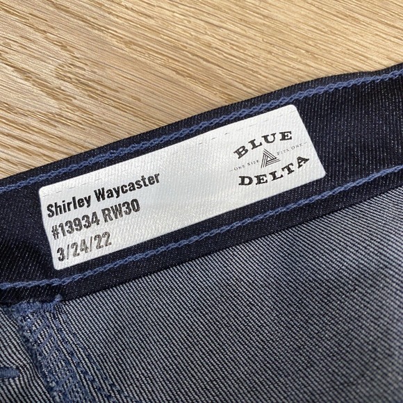 Blue Delta Jeans Women’s 34x26 Super Stretch Handmade Custom RAW Denim USA $450 - Picture 6 of 10